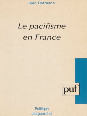 cover image of Le Pacifisme en France